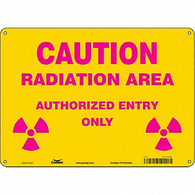 Safety Sign 10 inx14 in Aluminum