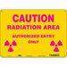Safety Sign 10 inx14 in Aluminum