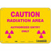 Safety Sign 7 inx10 in Polyethylene