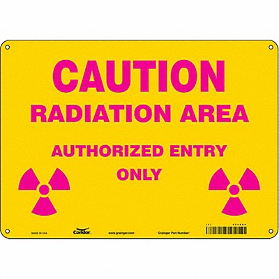 Safety Sign 10 inx14 in Polyethylene