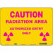 Safety Sign 10 inx14 in Polyethylene