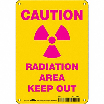 Safety Sign 10 in x 7 in Aluminum