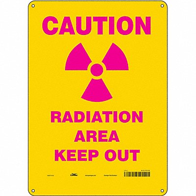 Safety Sign 14 in x 10 in Aluminum