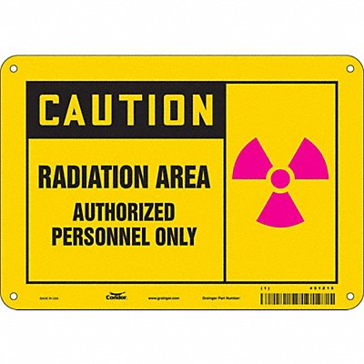 Safety Sign 7 in x 10 in Aluminum