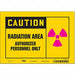 Safety Sign 7 inx10 in Vinyl