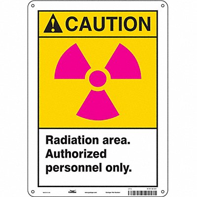 Safety Sign 14 in x 10 in Polyethylene