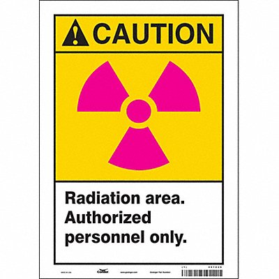 Safety Sign 14 inx10 in Vinyl