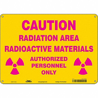 Safety Sign 10 inx14 in Aluminum