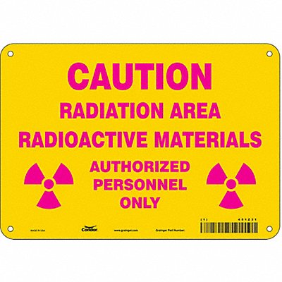 Safety Sign 7 inx10 in Polyethylene