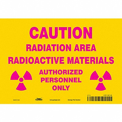 Safety Sign 7 inx10 in Vinyl