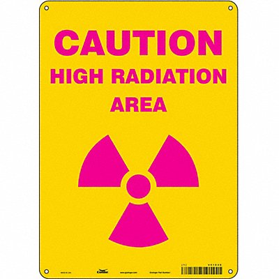 Safety Sign 14 in x 10 in Polyethylene
