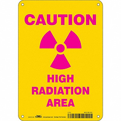 Safety Sign 10 inx7 in Aluminum