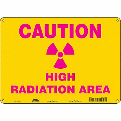 Safety Sign 10 in x 14 in Aluminum