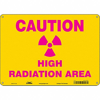 Safety Sign 10 in x 14 in Polyethylene