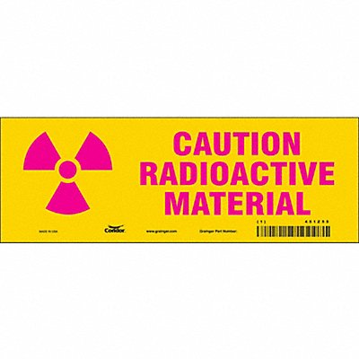 Safety Sign 3.5x10in Magnetic Vinyl