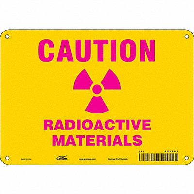 J7006 Safety Sign 7 inx10 in Polyethylene