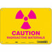 Radiation Safety Sign 7 x 10 Aluminum
