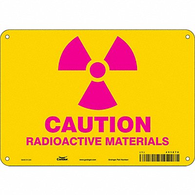 Safety Sign 7 inx10 in Polyethylene