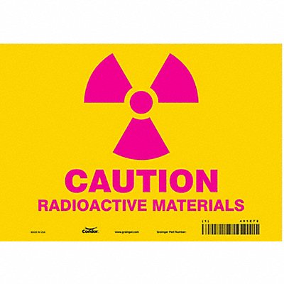 Safety Sign 7 inx10 in Vinyl