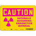 Radiation Safety Sign 7 x 10 Aluminum