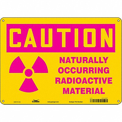 Safety Sign 10 in x 14 in Aluminum