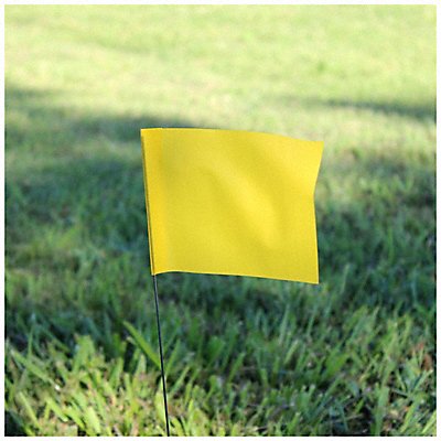 Marking Flag 18  Yellow PVC PK100