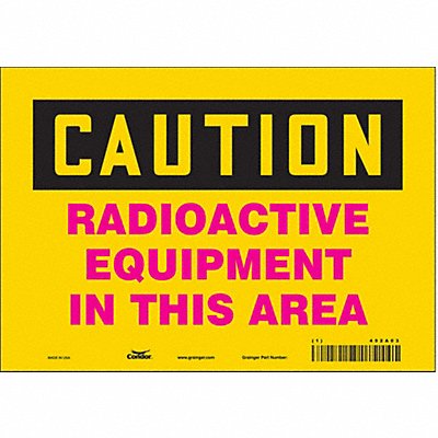 Safety Sign 7 inx10 in Vinyl