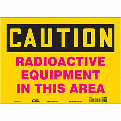 Safety Sign 10 in x 14 in Vinyl