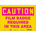Safety Sign 10 in x 14 in Vinyl