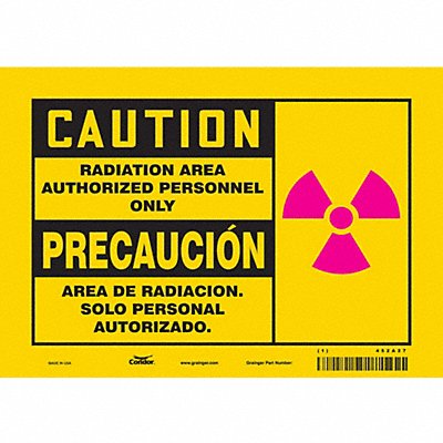 Safety Sign 7 inx10 in Vinyl