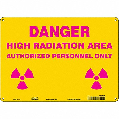 Safety Sign 10 inx14 in Aluminum