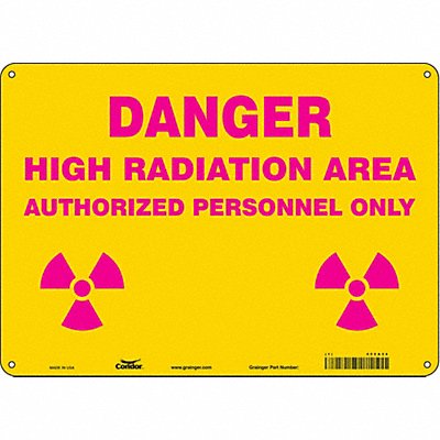 Safety Sign 10 in x 14 in Polyethylene