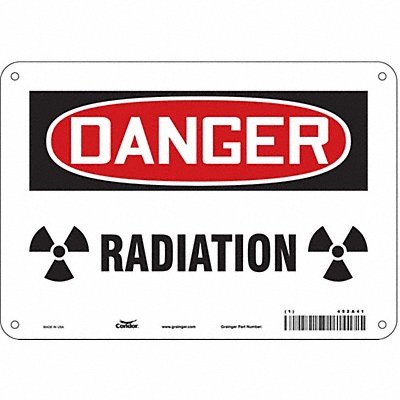 Safety Sign 7 in x 10 in Polyethylene