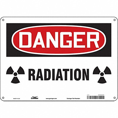 Safety Sign 10 inx14 in Polyethylene