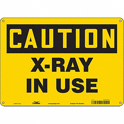 Safety Sign 10 inx14 in Aluminum