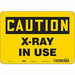 Safety Sign 7 inx10 in Polyethylene