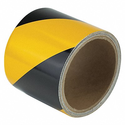 Floor Tape Black/Yellow 3 inx15 ft Roll