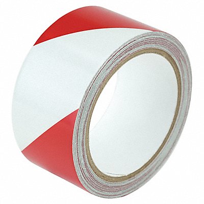 Floor Tape Red/White 2 inx30 ft Roll