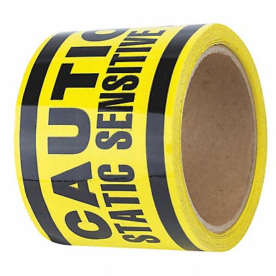 Floor Tape Black/Yellow 3 inx216 ft Roll