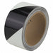 Floor Tape Black/White 2 inx30 ft Roll
