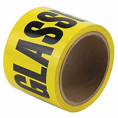 Floor Tape Black/Yellow 3 inx54 ft Roll