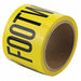 Floor Tape Black/Yellow 3 inx54 ft Roll