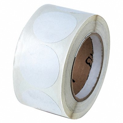 Floor Tape White 2 inx3 in Circle