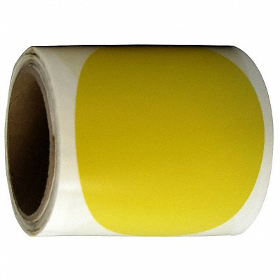 Floor Tape Yellow 5 inx3 in Circle