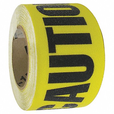 AntiSlip Tape 60 ftLx3 W BLK/YLW 46Grit