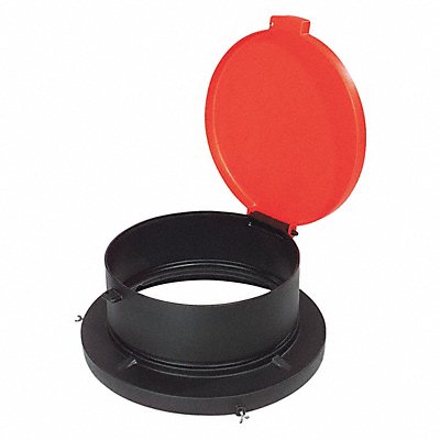 Drum Lid Red Polyethylene 55 gal