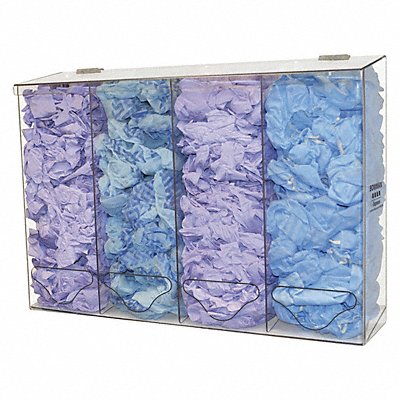 Bulk Dispenser 4 Compartments Clear