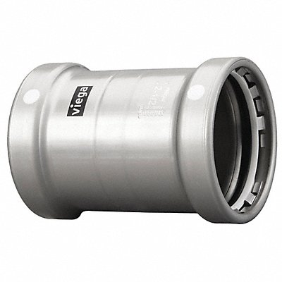 Coupling No Stop Metal 2-1/2 Tube Sz