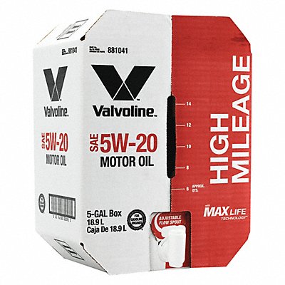 Motor Oil 5 gal Sz 5W-20 SAE Grade Box