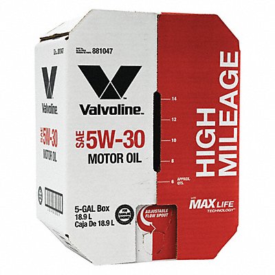 Motor Oil 5 gal Sz 5W-30 SAE Grade Box